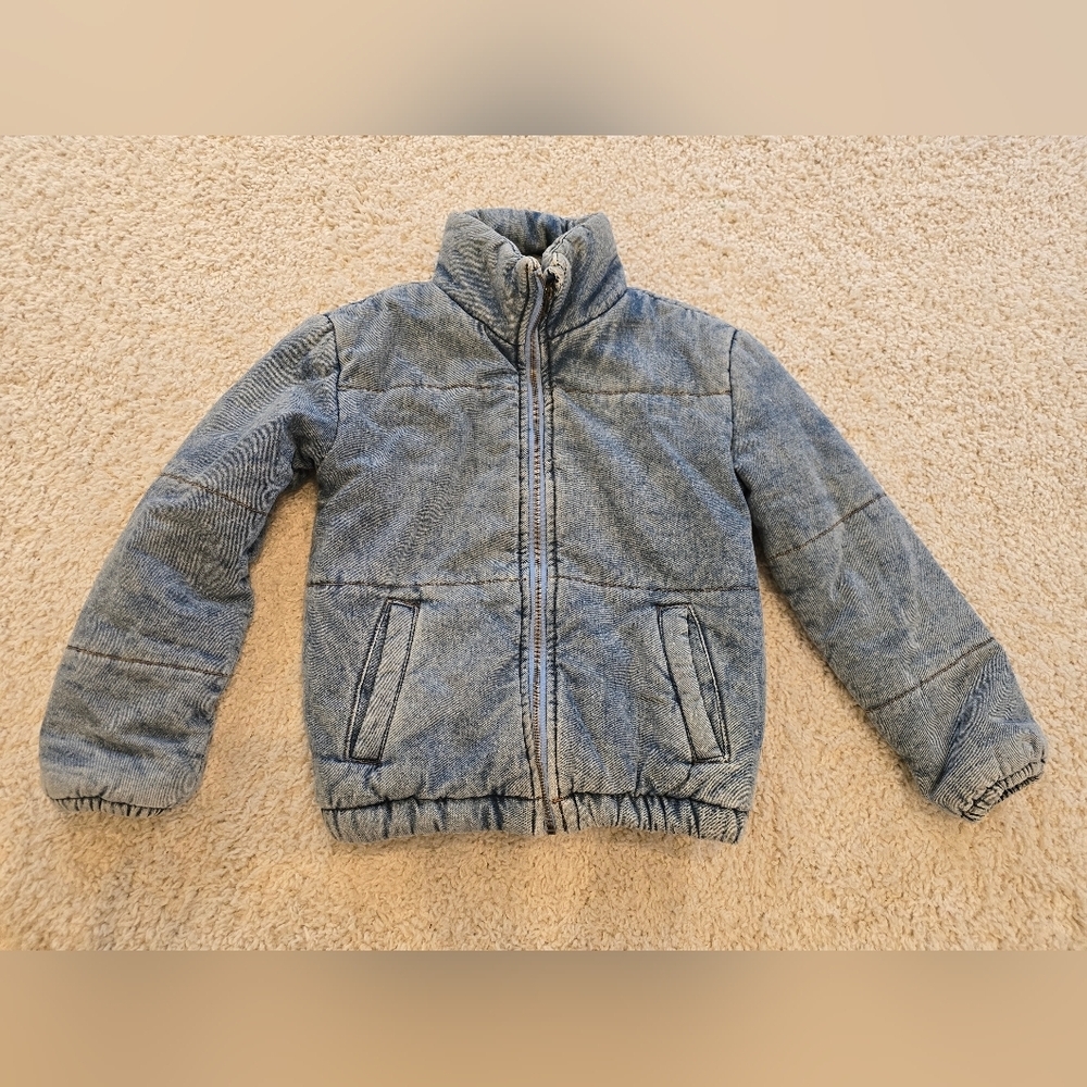 Kidpik Puffer Quilted Coat Mock Neck Zipper Front Pockets Big Kids XL/14